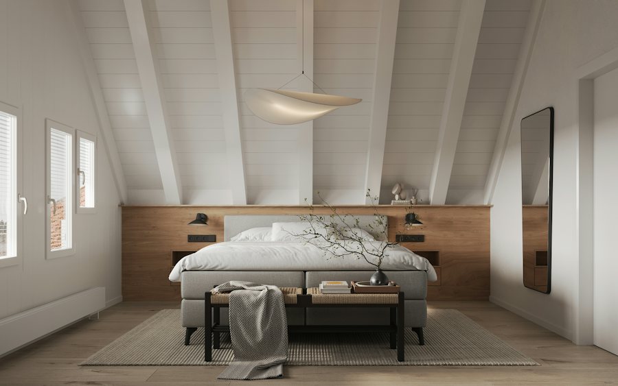 Suite luminosa con mesa de trabajo